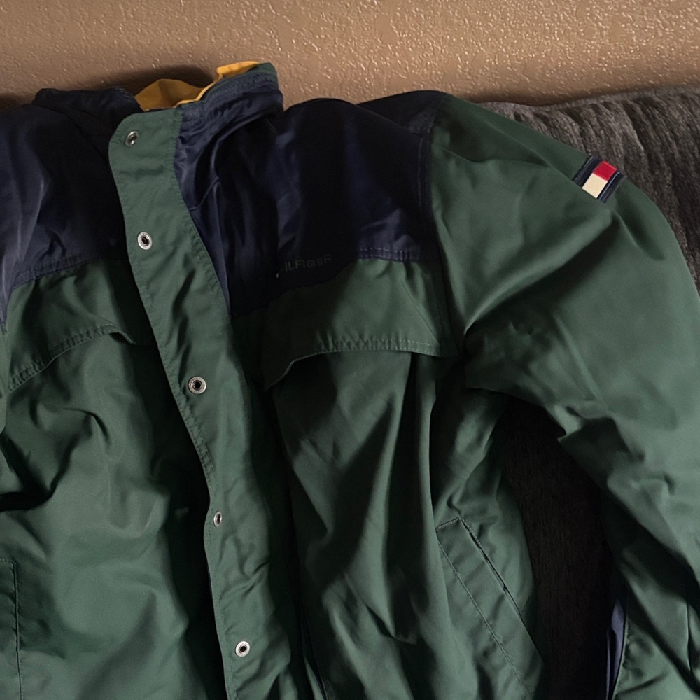 Tommy Hilfiger Navy and Gold Jacket